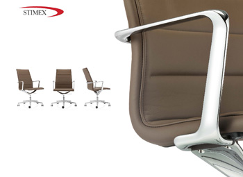 Elegant Design Executive chair with die cast chromed structure