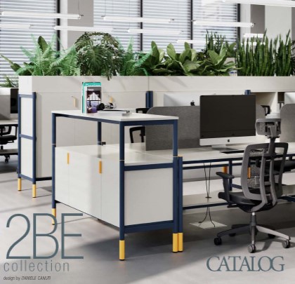 2BE work stations with planters