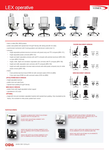 New ergonomic operative chair