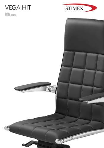 Elegant executive chair with die cast chromed arms